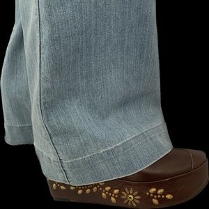 Colleen Cordero Hand made Brown Leather 4" wedge booties> Size 8 81/2. with Box.